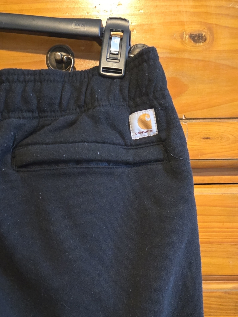 Carhartt  Black Jogger Sweatpants with White Logo - Picture 3 of 3